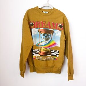 Online Ceramics Graphic Print Crew Neck Sweatshirt